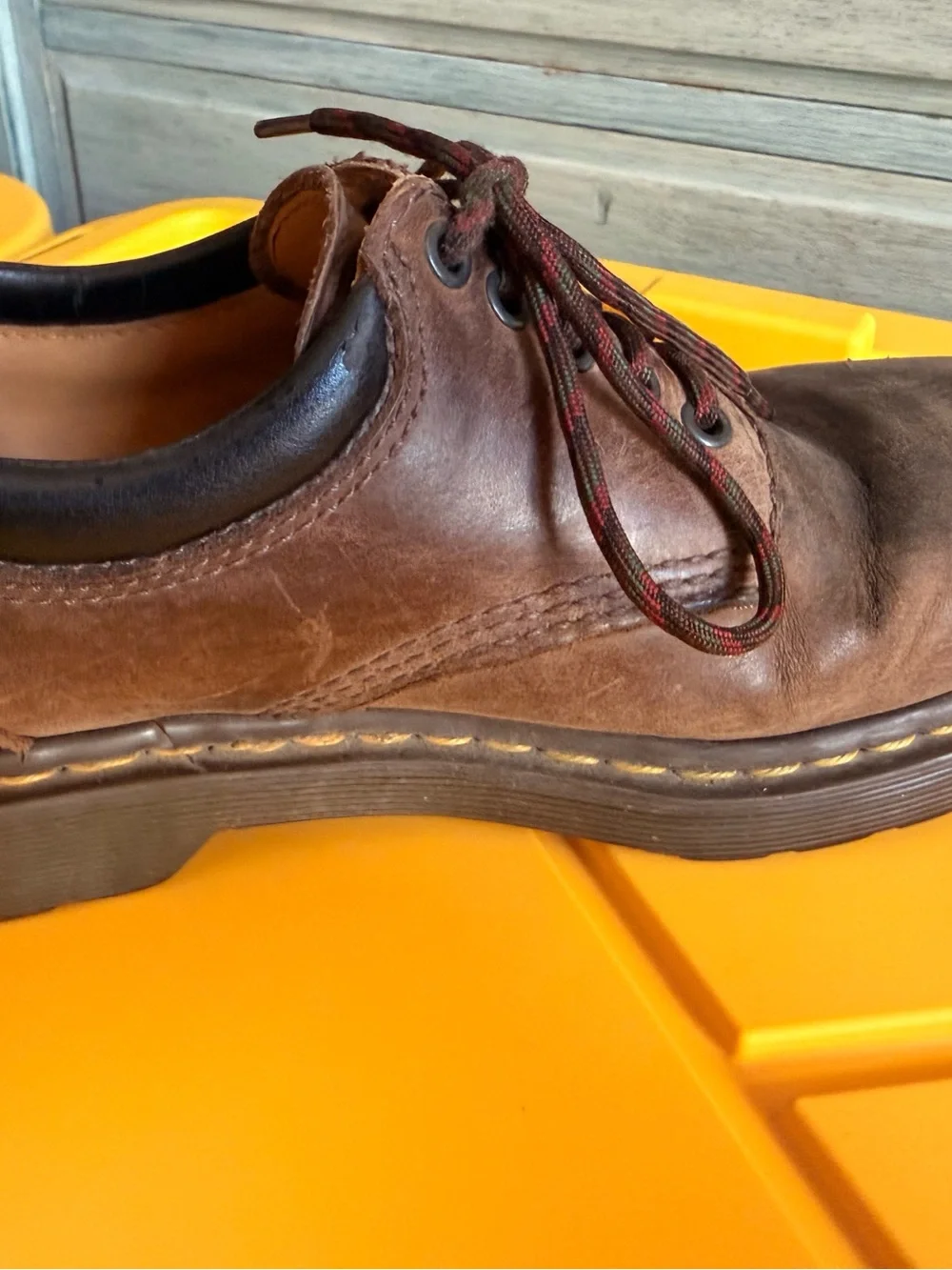 Dr. Martens Brown Leather Oxford Shoes | Chunky Sole | Unisex Size 10